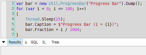 Util.ProgressBar のサンプル